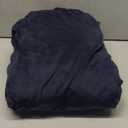 H.VERSAILTEX Modern Velvet Plush 4 Piece High Stretch Sofa Slipcover Sofa Cover Furniture Protector Form Fit Luxury Thick Velvet Sofa Cover for 3 Cushion Couch Width Up to 90 Inch (Sofa,Navy)