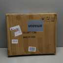 HollyHOME 2-Tier Round Side Table, Outdoor Small Folding Accent Stand with Removable Tray, Anti-Rust Metal Asional Table for Balcony Patio Living Room, Nightstand for Bedroom(Navy Blue)