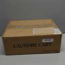 Rolling Laundry Cart with Wheels: Heavy Duty Laundry Basket with Wheels - 3-Tier Cleaning Cart Between Washer and Dryer Storage with 1 Bag for Clothes, Laundry Room, Bathroom, Bedroom