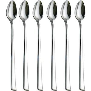 Iced Tea Spoons, Mixing Spoons,18/10 Stainless Steel Stirring Spoon, set of 6 Pieces-7.9 Inch