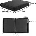 4 x Prilino Ringless Trading Card Binder, 9 Pocket, 432 Storage Capacity, Black | Premium Double-Sided PU Leather & Side Load Design, Smooth Page Turning, Tight Zip Closure, Conveniently Fits Sleeved Cards