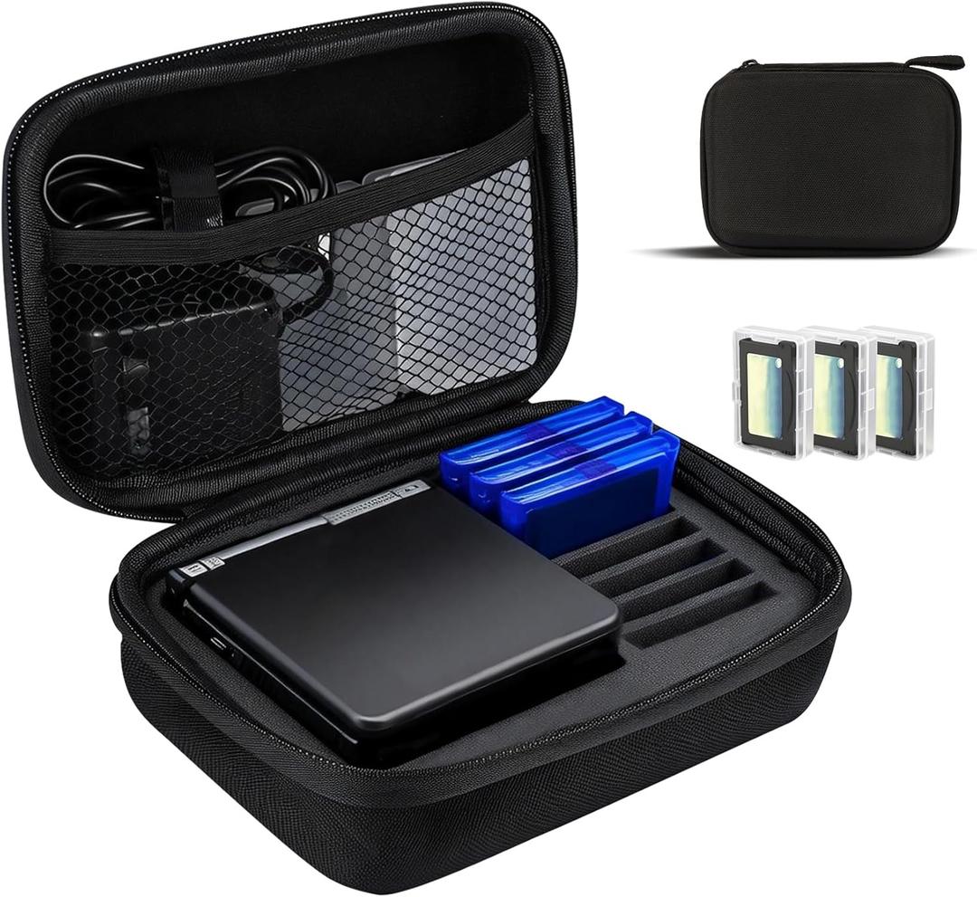 Carrying Case for Gameboy Advance SP,Game Case Holder for GBA SP Accessories,Durable Portable Storage Bag for GBA SP Accommodates 1 Charger,7 Game Cartridge Slots and 3 Cartridge Cases Simultaneously