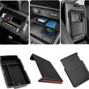 3PCS Center Console Organizer for 2023 2024 2025 2026 Honda CR-V & CR-V Hybrid Accessories, Custom Fit Armrest Tray, Console Tray and Hidden Storage Box, ABS Material