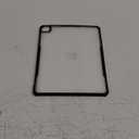 TineeOwl iPad Pro 12.9 inch Case 2022, 2021, 2020, 2018 (6th, 5th, 4th & 3rd Generation) Ultra Thin Matte Clear, Supports Apple Pencil Wireless Charging, Absorbs Shock (Black/Matte Back)