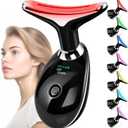 Red-Light-Therapy-for-Face and Neck with 7 Color, Facial Massager for Face and Neck, Face  culpting Wand (Black)