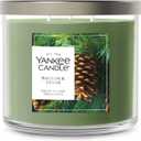 Yankee Candle Balsam and Cedar, Holiday Scented Candle, 14.5oz 3-Wick Candle Jar with up to 40 Hours Burn Time, Giftable, Holiday