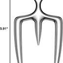qAp quality art Practical-18/8 Stainless Steel Meat Carving Fork for Securely Holding and Slicing Large Cuts (6 Inch)
