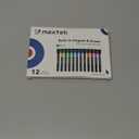 Maxtek Magnetic Dry Erase Markers with Eraser - 12 Count Colorful Fine Tip Whiteboard Markers for Kids, Low Odor Whiteboard Markers for Calendar Boards White Board