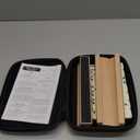 Jumbo Dominos Set for Adults with 4 Wooden Racks/Trays, Double 6 Dominoes Travel Set with Portable Case Double Six Dominoes Set with 4 Tiles Holders, 28 Tiles Dominos Set for Family Board Games