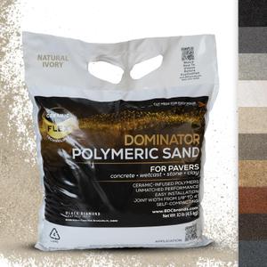 10 Pound Natural Ivory DOMINATOR Polymeric Sand with Revolutionary Ceramic Flex Technology for Stabilizing Paver Joints/Gaps, 1/8 up to 4, Professional Grade Results