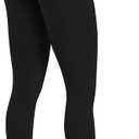 Sunzel Sunzfly Capri Leggings for Women, High Waisted Yoga Pants with Tummy Control for Workout Running Gym (Black, M)