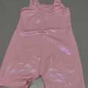 Domusgo Gymnastics Leotards for Girls Sparkly One Piece Sleeveless Tumbling Pink Unitards Size 6-7 Years
