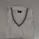 BCPOLO Men's V Neck Golf Wind Shirt Athletic Windbreaker V Neck Shirt Gray-M