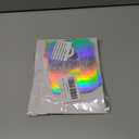 2 x hoyuwak Iridescent Happy Birthday Banners - 5x6 Inch Holographic Party Signs with Aurora, Rainbow, Flame Effects - 3M Adjustable Hanging Rope Kit - Perfect for Birthday Decorations, Photo Backdrops for Women & Men