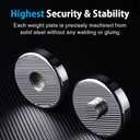 Northdeer Weight Plates for Steel Dumbbells 4 Pieces 0.5lb 1.5lb 2.5lb 3lb 5lb 7.5lb (Standard-Finish)