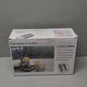 ANGELLOONG Glass Electric Candles Battery Operated, Flickering Flameless Candles with Remote, Fake LED Pillar Timer Candles for Home Decor, Sandblast White (Sandblast White)