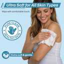 720 Count (12 Packs of 60) Wipes for Adults, 8" x 12" Extra Large Wet Wipes for Incontinence & Cleansing, Disposable Body Shower & Bath Wipes for Elderly Bathing No-Rinse - Vitamin E & Aloe