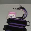 Ankle Resistance Bands With Cuffs for Working Out, Kickbacks, Hip, Leg and Glute Exercise - Training Poster Included - for Women - Purple