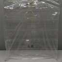 FEMELI 20 * 24 Inch Nail Polish Wall Racks 1 Pack, Hold Up to 120 Bottles,Clear Acrylic Nail Polish Shelf Organizer Wall Mounted 6 Rows (1)