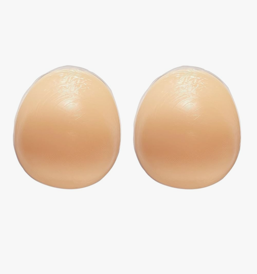 Hiplaygirl Concave Breast Forms - Round Bra Inserts Silicone Breast Prosthesis Padding Enhancers