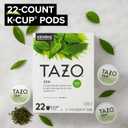 TAZO Organic Zen Green Tea K-Cups, Caffeine Free Tea with Refreshing Lemongrass & Spearmint, 22 Pods