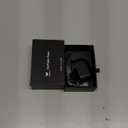 V-MORO Compatible with Airpods 4th Generation Case Genuine Leather Airpod 4 Case Cover(2024)[Front LED Visible] iPods 4 Earbuds Charging case Protective Cover Skin Black Men