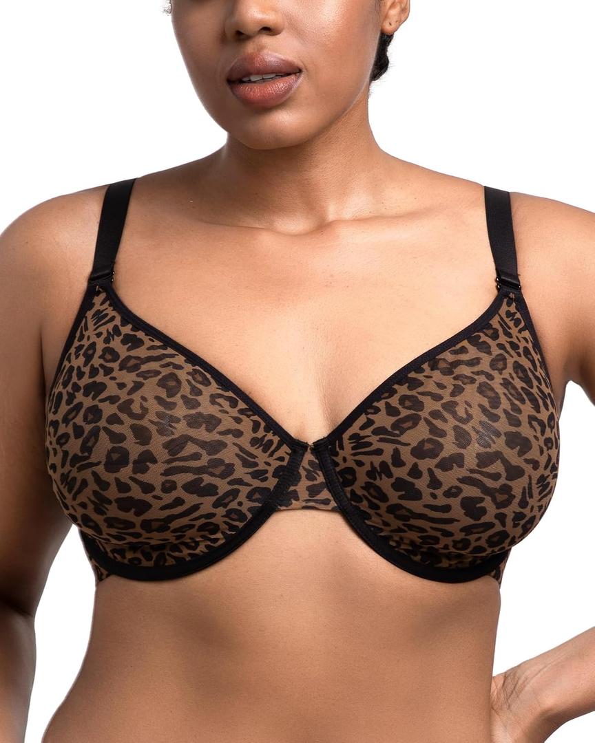 HSIA Minimizer Bras for Women Full Coverage Underwire Unlined Mesh Plus Size Convertible Bra for Big Busted, 44E