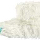 Lazy One Animal Paw Slippers for Kids and Adults, Fun Costume for Kids, Cozy Furry Slippers (Large, White)