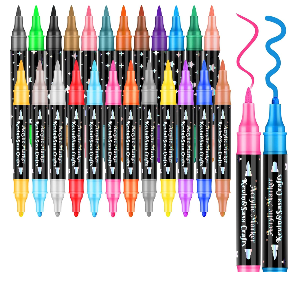 Amafgle Dual Tip Acrylic Markers
