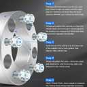 ECCPP 2PCS 1.5 inch 5 Lug 5x5 to 5x5 Wheel Spacers 5x127 to 5x127 1/2" Studs 87.1mm fits for XK for Cherokee WJ WK Wrangler JK