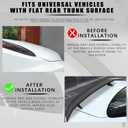 JMTBNO 47 Inch GT Rear Spoiler, Universal GT Style Wing Spoiler Trunk Spoiler Compatible with Chevy Corvette Camaro Nissan Lexus Ford Mustang Hyundai Elantra Honda Civic Nissan Toyota Mazda