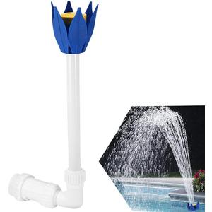 Pool Fountain Adjustable Flower Shape Waterfall Spray Pool Spray Fountain Sprinkler Inground and Above Ground Spray Pond Decor