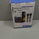 Karaoke Machine, Portable Bluetooth Karaoke Speaker with 2 Wireless Microphones, PA System for Adults Kids with LED Lights & Echo Adjustment, Supports TWS/TF/USB/AUX for Home Party (T03-2 MICS)