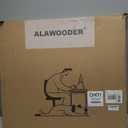 Alawooder Folding Desk - 31.5" Wood Top Foldable Desk for Small Spaces | No Assembly Required Compact Desk for Home Office, Writing, and Study (Brown)