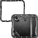 Transmission Oil Pan with Drain Plug & Gasket for 4L60-E 4L65-E Transmission, Fit for Chevy Silverado 1500 1999-2013 Tahoe Express Blazer & Fit for GMC Sierra 2500 Jimmy Safari Replaces# 24229658