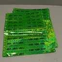 100 WristCo Holographic Green VIP Plastic Wristbands - Wristbands for Events