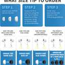 Comply TrueGrip MAX | Premium Memory Foam Replacement Earbud Tips for Apple AirPods Pro 1 & 2 | Long Lasting Comfort, Extreme Durability, Secure Fit, Superior Noise Isolation| White (S/M/L) (3 Pairs)