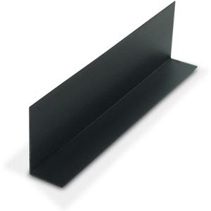 Outwater Plastics 1921-Bk Black 1'' X 2'' X 3/64''(.047'') Styrene Angle Plastic Angle Moulding 48 Inch Lengths (Pack of 3)