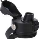 Auto Spout Lid for Yeti Rambler 12/18/26/36/46/64 Oz Chug Cap Replacement with Soft Handle for RTIC | Leakproof | BPA Free | Dishwasher Safe (Aotu Spout Lid, Black)