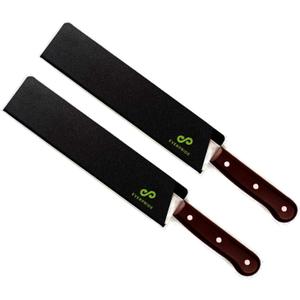EVERPRIDE 14 Inch Chef Knife Guard Set (2-Piece Set) Long Knives Blade Edge Cover Sheaths for Chefs Knives  Durable, BPA-Free, Felt Lined, Sturdy ABS Plastic  Knives Not Included