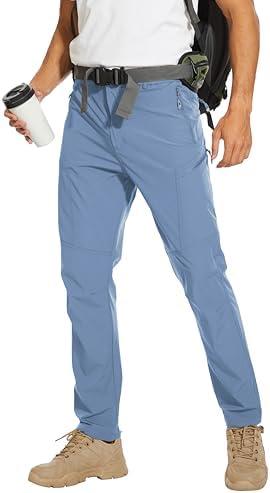 Arunlluta Hiking Pants for Men, Hiking Travel Pants Water-Resistant Mens Work Pants Stretch Quick Dry Lightweight, 34