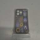 Compatible for iPhone 14 Case Cute with Strap Stand Finger Kickstand, Designer Cool Silicone Cases Funda Cover - Blue Evil Eyes