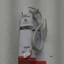 GE 6-Outlet Surge Protector, 2 Ft Extension Cord, Power Strip, 450 Joules, Twist-to-Close Safety Covers, UL Listed, White, 33656