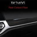 JSWAN Carbon Fiber Center Console Dashboard Panel Trim Cover for BMW 3 4 Series G20 G22 G21 G82 G42 330i 325i 430i 425i 225i M4 (LHD) Dashboard Lid Stripe Cover (2pcs Carbon Fiber)