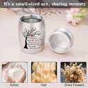 SOITIS Urns for Human Ashes 2.76 Inches Aluminum Small Urns for Human Ashes Keepsake, Mini Urn for Human Ashes Memorial Cremation Urns for Human Ashes-Tree of Life Funeral Keepsake Urn