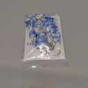 Lanyardio Stretchy Scrunchie Lanyard for ID Badges Keys, Cute Teacher Lanyard for Women with 2 Card Holders 19.8 Inch (Blue Flower)