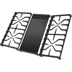 WB31X27151 Side Grates WB31X24738 Stovetop Griddle Replacement for GE General Electric Stove Parts,WB31X24736 Cooktop Grates WB31X24998 Cast Iron Griddle for Stove Top JGBS66REKSS JGB735SPSS Gas Stove