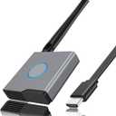 Wireless HDMI Display Dongle Adapter, Portable Transmitter, Streaming Media Video/ Audio/ File HDMI Wireless Extender for Smartphone, Laptop to HDTV/ Monitor/ Projector, Support Airplay DLNA Miracast