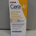 CeraVe Hydrating Mineral Sunscreen SPF 30 with Sheer Tint, Tinted Mineral Sunscreen with Zinc Oxide & Titanium Dioxide, Blends Seamlessly For Healthy Glow, Light, 1.7 Oz