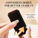 Hair Color Stick, Upgraded Waterproof and Sweat-Proof Hair Dye Stick, Portable Hair Color Touch-Up stick with Comb, Quick and Easy Coverage (Black Brown*1)